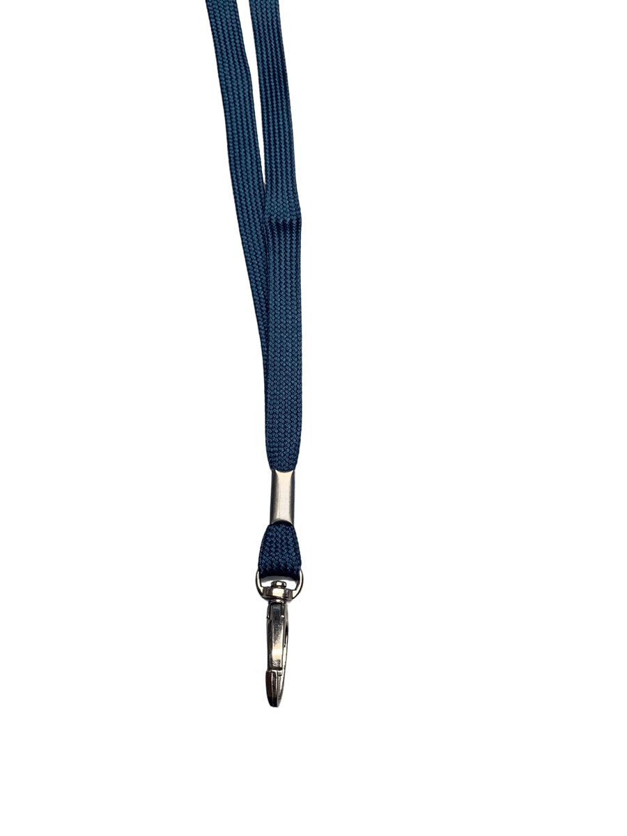 Plain Dark Blue 10mm ECO Lanyards with Metal Lobster Clip - Pack of 100 ...