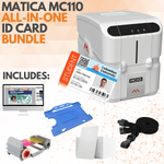 Entry Level ID Card Printing Bundle / Matica MC110 | Single Sided | MC110BUNDLE