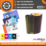 Matica chromXpert Platinum Line ART YMCK Colour Ribbon | Prints 1000 Cards | DIC10216