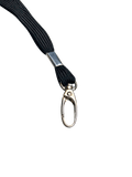 Black lanyard lobster clip side view