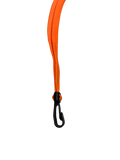 Orange Lanyard With Plastic Clip side View