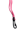 Pink Lanyard With Plastic Clip side View