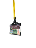 Yellow Plastic Clip Lanyard With ID card Holder