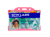 Evohold Recyclable Single Sided Landscape ID Card Holders - Pink (Pack of 100) - Cards-X (UK)