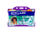 Evohold Recyclable Single Sided Landscape ID Card Holders - Purple (Pack of 100) - Cards-X (UK)