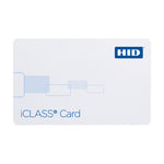 HID iClass Card 2K/2 | gloss white, programmed, with vertical slot punch | 2000PGGMV | Pack of 100 - Cards-X (UK)