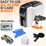 Entry Level ID Card Printing Bundle | Zebra ZC100 | ZC100BUNDLE - Cards-X (UK), Zebra