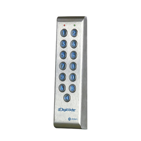 CDVI Stainless Steel Narrow Keypad with Remote Electronics | CDVI-PROFIL100EC - Cards-X (UK)