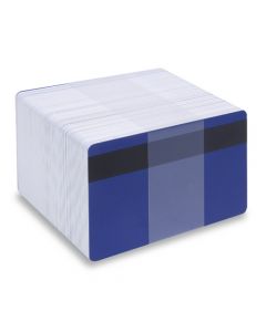 Blank Dark Blue Printable PVC Cards with Magnetic Stripe | Pack of 100 | DBLMAGPVC760 - Cards-X (UK)