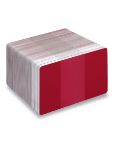 Blank Red / White Printable PVC Cards | Pack of 100 | WREDPVC760 - Cards-X (UK)