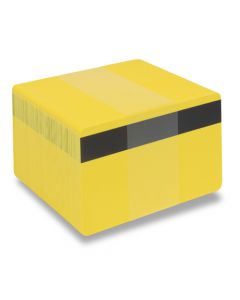 Blank Yellow Printable PVC Cards with Magnetic Stripe | Pack of 100 | YELMAGPVC760 - Cards-X (UK)