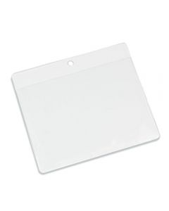 Clear Flexible Plastic 'Vision' Badge Holder | Landscape | 106mm x 80mm | Pack of 100 - Cards-X (UK)