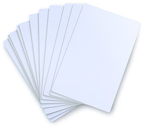 Inkjet Large Size Plastic Blank Gloss White Cards (140 x 90mm) | Pack of 100 - Cards-X (UK)