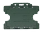 Evohold Antimicrobial Double Sided Landscape ID Card Holders - Dark Green (Pack of 100) - Cards-X (UK)