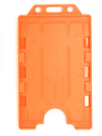 Evohold Antimicrobial Double Sided Portrait ID Card Holders - Orange (Pack of 100) - Cards-X (UK)