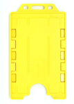 Evohold Antimicrobial Double Sided Portrait ID Card Holders - Yellow (Pack of 100) - Cards-X (UK)