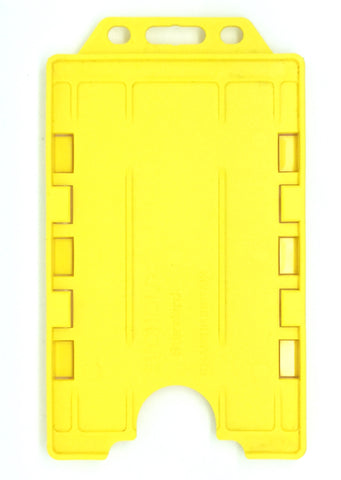 Evohold Antimicrobial Double Sided Portrait ID Card Holders - Yellow (Pack of 100) - Cards-X (UK)