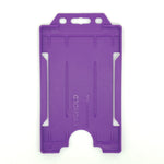 Evohold Antimicrobial Single Sided Portrait ID Card Holders - Purple (Pack of 100) - Cards-X (UK)