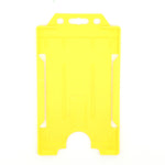 Evohold Antimicrobial Single Sided Portrait ID Card Holders - Yellow (Pack of 100) - Cards-X (UK)