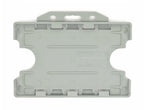 Evohold Biodegradable Double Sided Landscape ID Card Holders - Grey (Pack of 100) - Cards-X (UK)