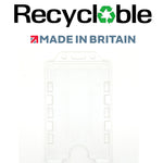 Evohold Recyclable Double Sided Portrait ID Card Holders - White (Pack of 100) - Cards-X (UK)