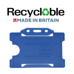 Evohold Recyclable Single Sided Landscape ID Card Holders - Navy Blue (Pack of 100) - Cards-X (UK)