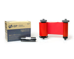 IDP Smart Monochrome Red Ribbon with Cleaning Roller | 1200 Prints | 659371 - Cards-X (UK)