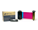 IDP Smart YMCKO Full Colour Ribbon inc Cleaning Roller | 100 Prints | 653361 - Cards-X (UK)