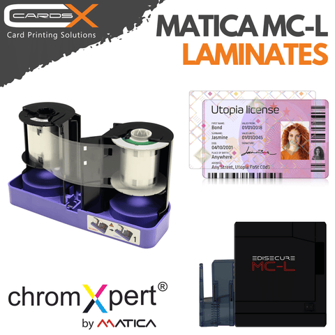 Matica MC-L Standard Thin Film Overlay Clear | Prints 1000 Cards | PR26605500 - Cards-X (UK)