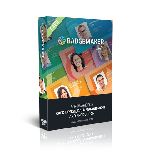 BadgeMaker PLAY – ID Card Software, ID Card Maker, Badge Software (BADGEMAKER-PLAY) - Cards-X (UK)